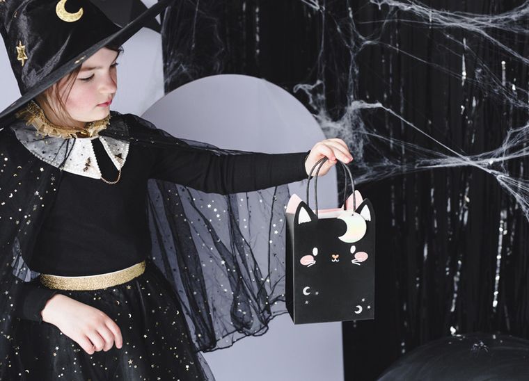 PartyDeco, strój dla dziewczynki, Spódniczka, czarny, 1 szt.