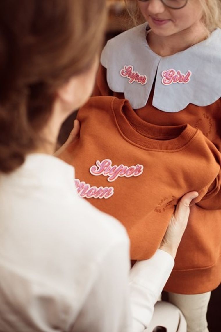 PartyDeco, Supermom, naprasowanka, 14-3.5-19.5-5 cm