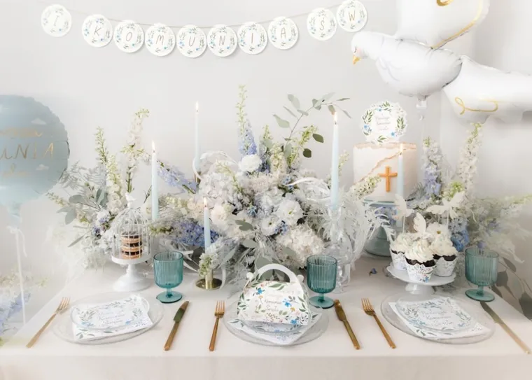 PartyDeco, topper na tort, Komunia Święta, 16.7-20 cm