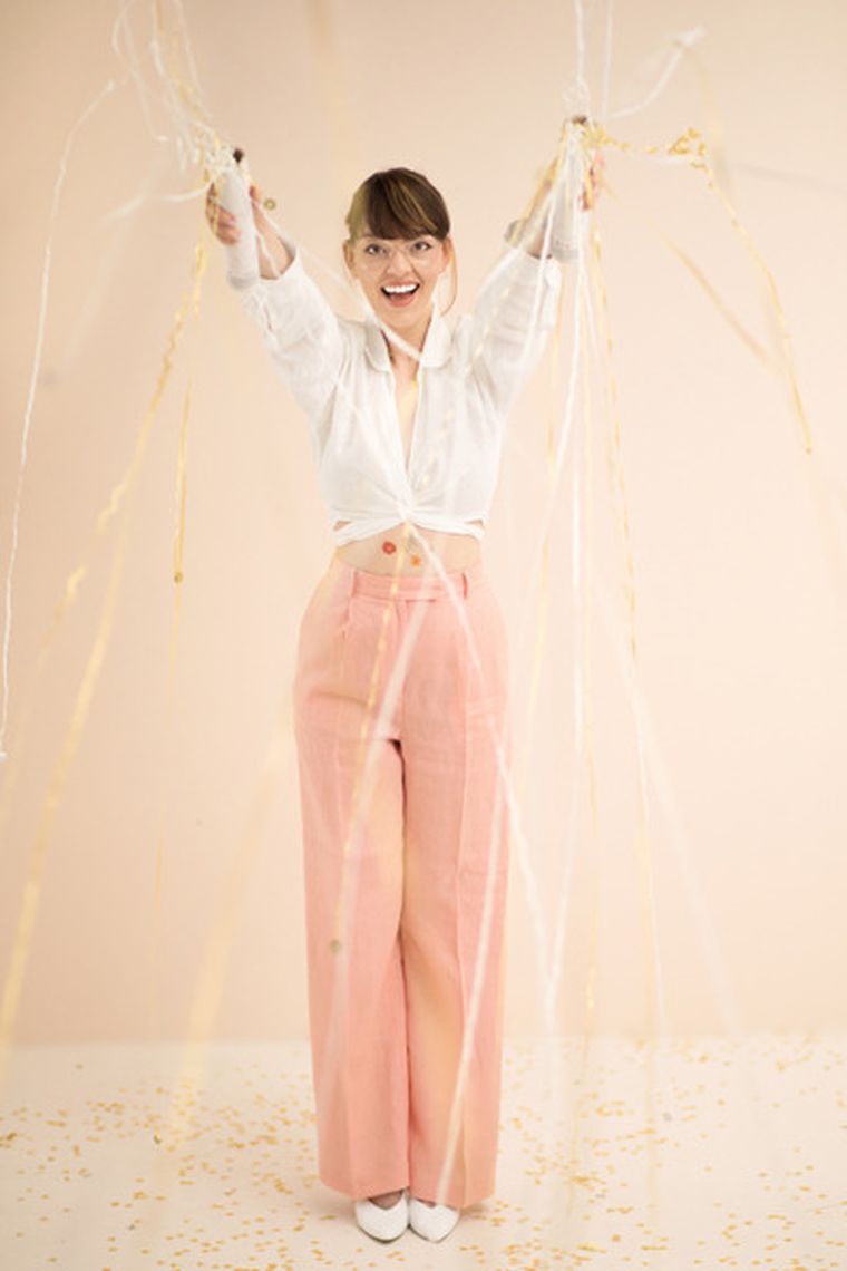 PartyDeco, tuba z serpentynami, mix, 25 cm, 1 szt.