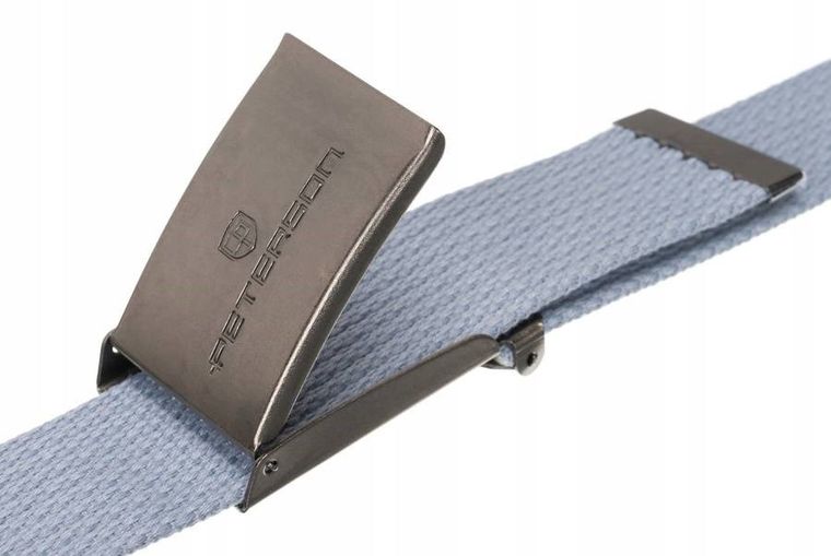 Pasek męski, szary, Peterson