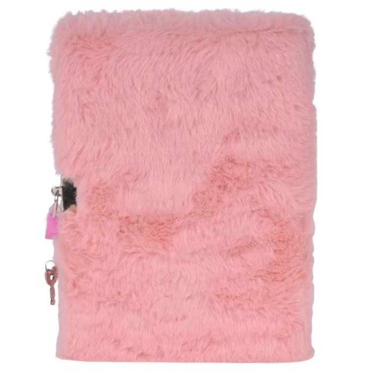 Paso, Lilo i Stitch, pamiętnik z kłódką, pluszowy, A5, 96 kartek, linia, różowy, Flowers