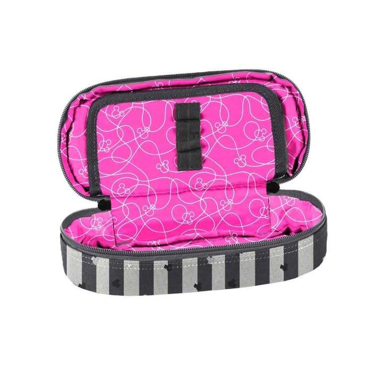 Paso, Myszka Minnie, piórnik owalny, Paski