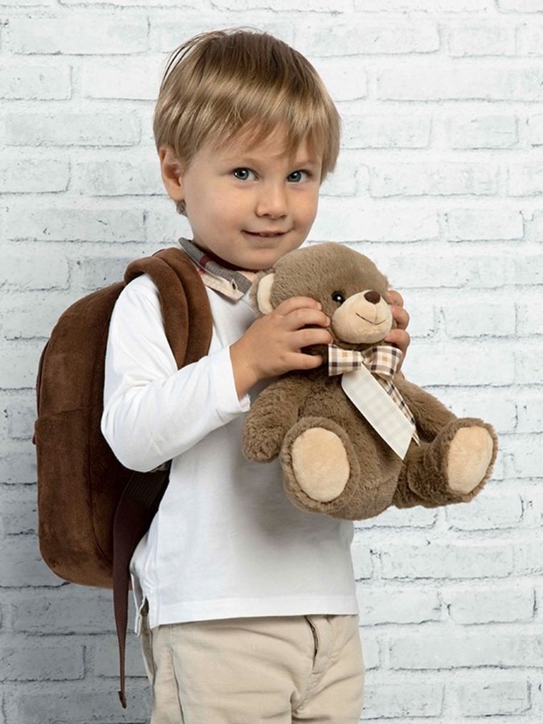 Perletti, Miś Tommy, plecak dla przedszkolaka, brązowy