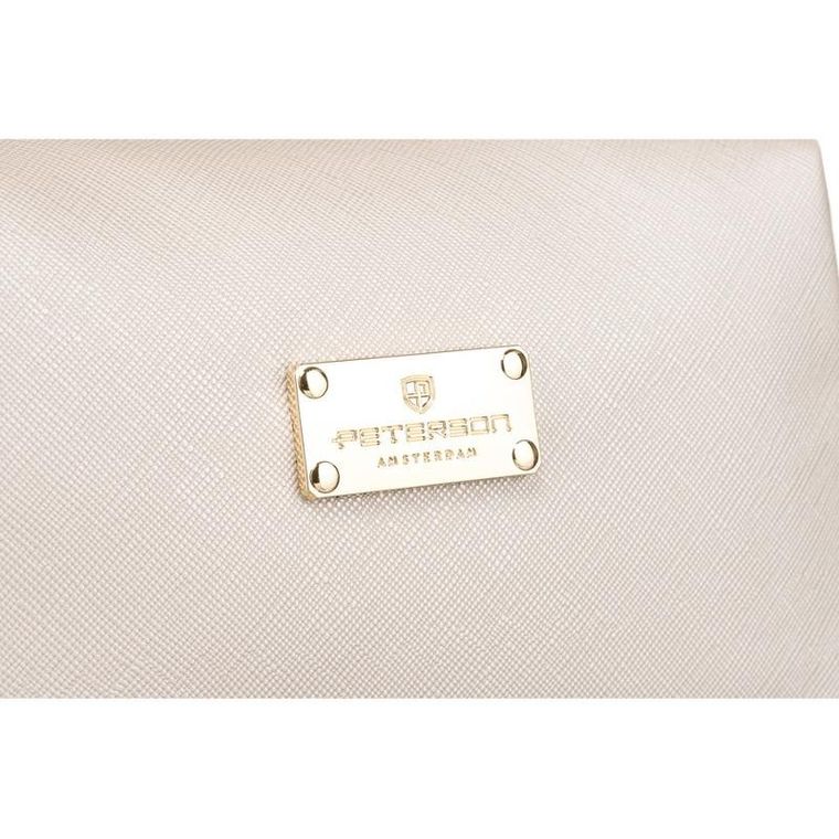 Peterson, kosmetyczka prostokątna, beżowa