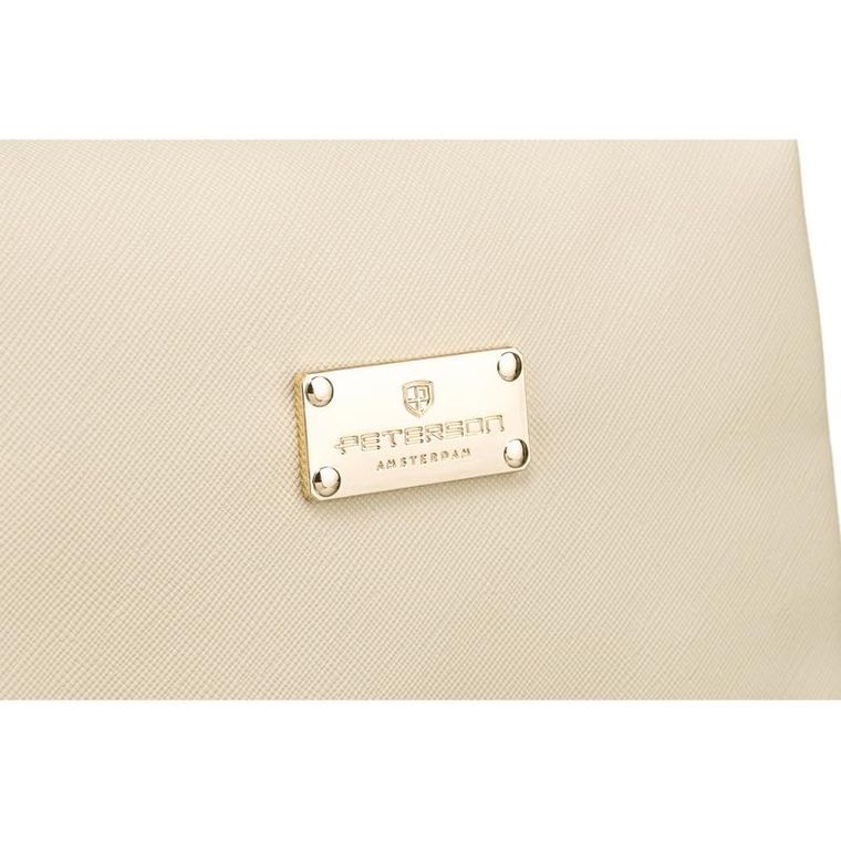 Peterson, kosmetyczka prostokątna, beżowa