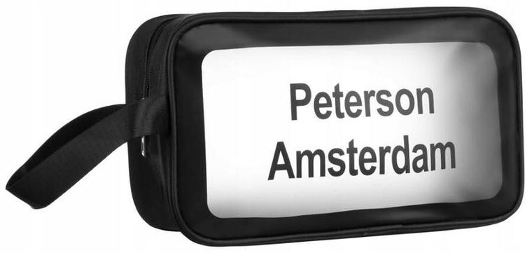 Peterson, kosmetyczka wodoodporna, czarna, 3 szt.