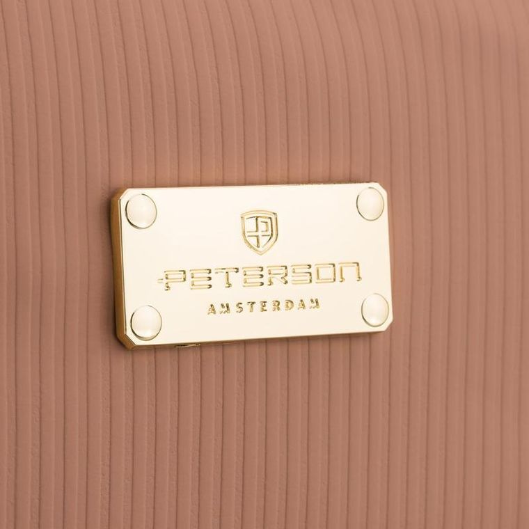 Peterson, kosmetyczka z uchwytem, tkanina syntetyczna, beżowa