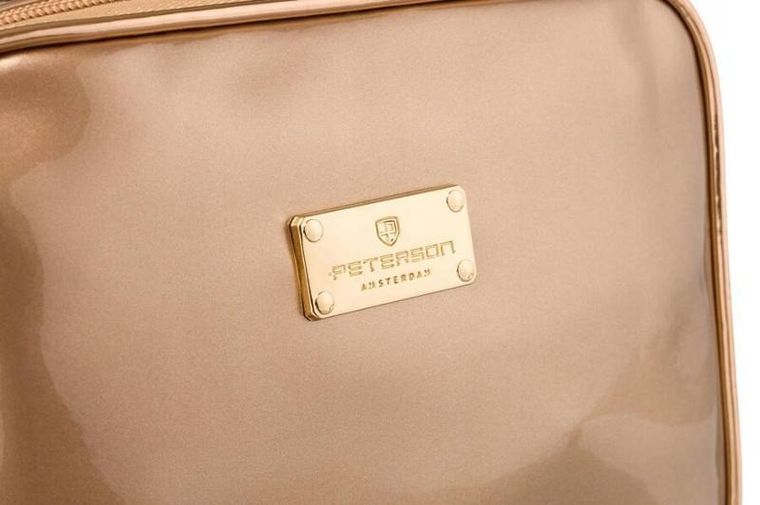 Peterson, kosmetyczka z uchwytem, złota