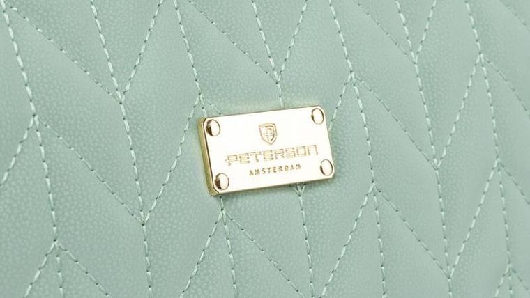 Peterson, kosmetyczka ze skóry ekologicznej, miętowa