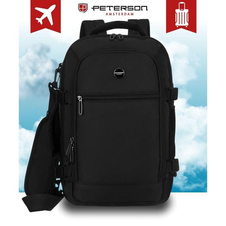 Peterson, plecak podróżny, czarny