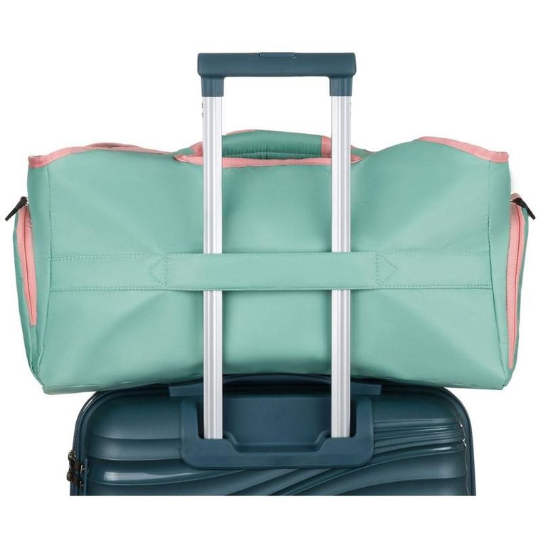 Peterson, torba podróżna, miętowo-różowa