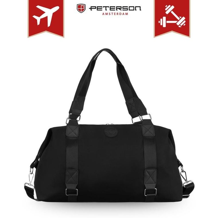 Peterson, torba sportowa, 1-komorowa, czarna
