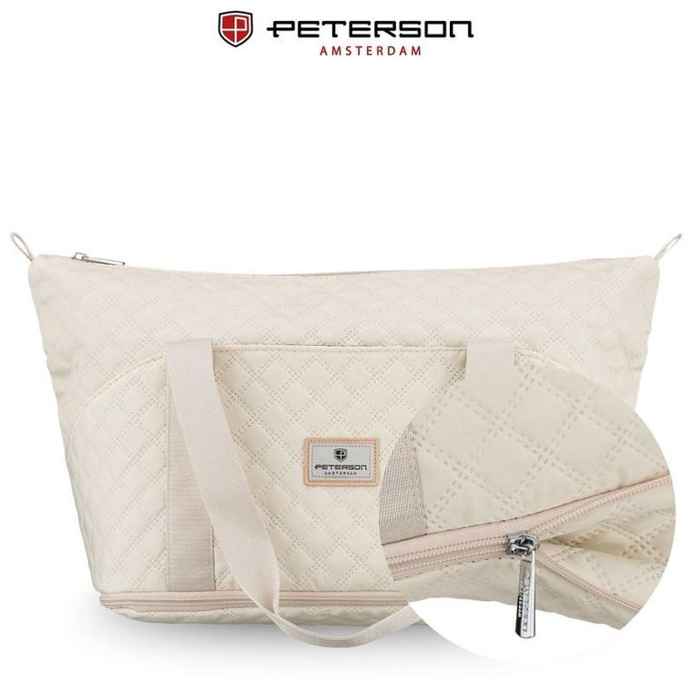 Peterson, torba treningowa, 1-komorowa, beżowa