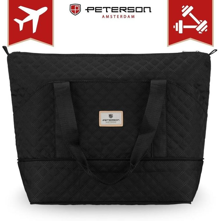 Peterson, torba treningowa, 1-komorowa, czarna