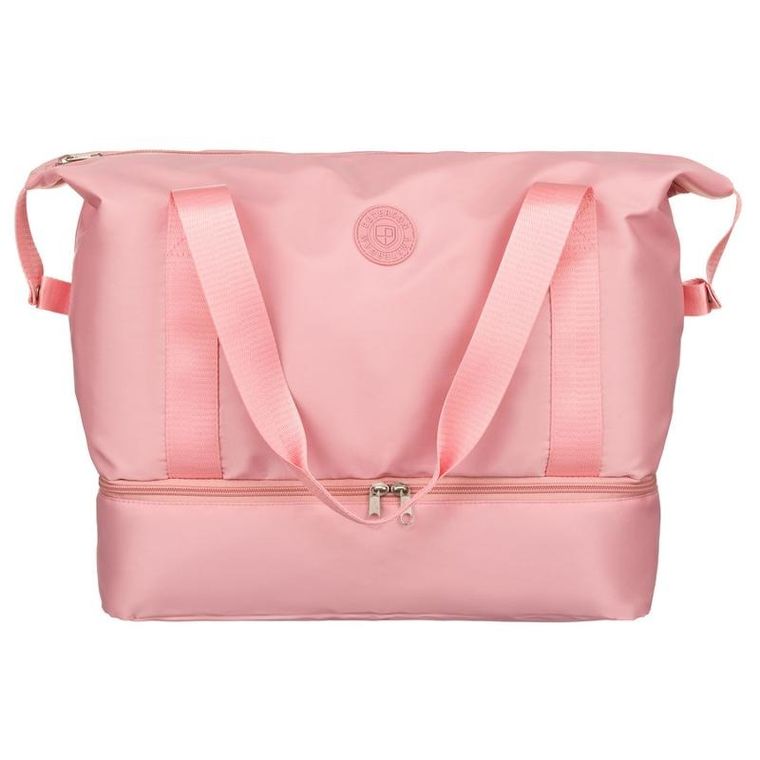 Peterson, torba weekendowa, z uchwytami, różowa