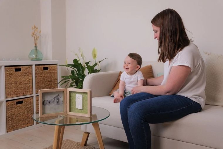 Petit Artichaut, Liście, podwójna ramka na odcisk i zdjęcie