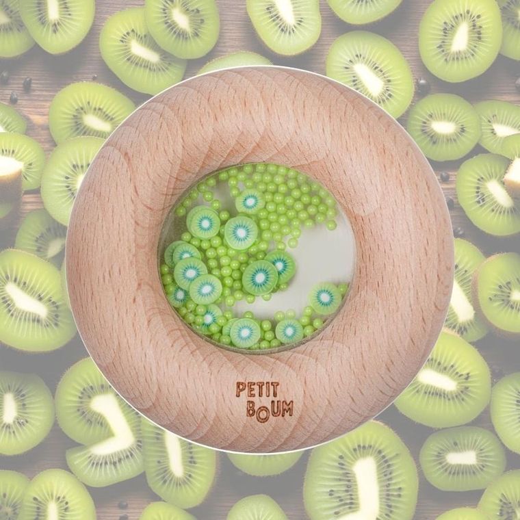 Petit Boum, grzechotka sensoryczna, kiwi
