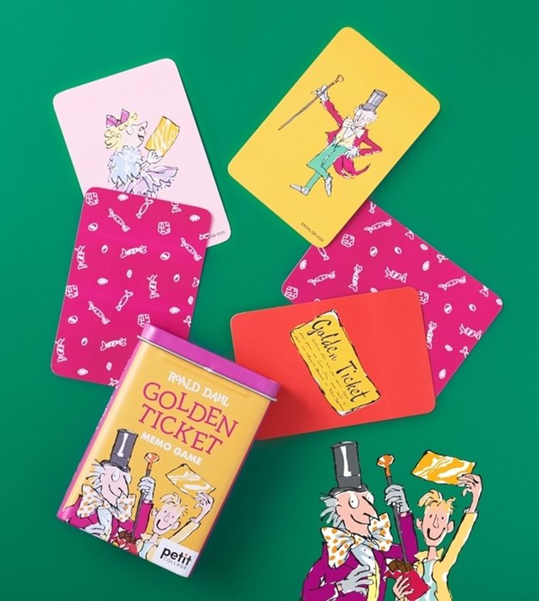 Petit Collage, Złoty Bilet, Roald Dahl, memory, gra pamięciowa
