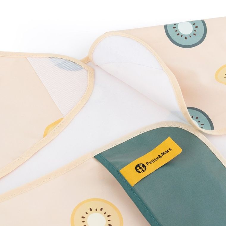 Petite&Mars, Ben, śliniak z długimi rękawami, Green Kiwi