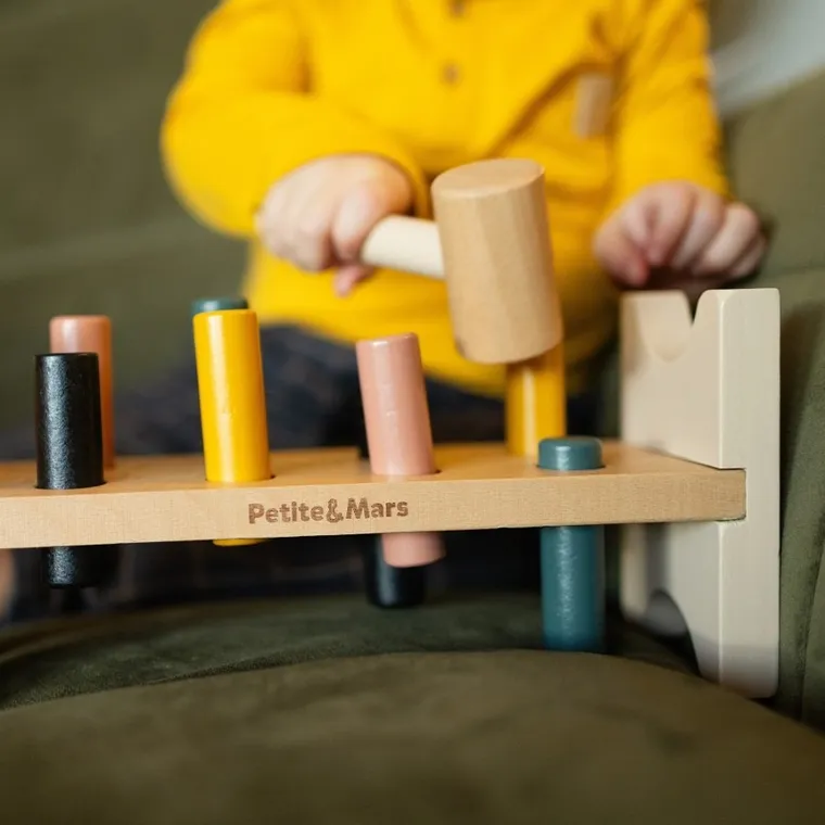 Petite&Mars, Big Bang Wood of Mars, drewniana przebijanka, Aurora Pink