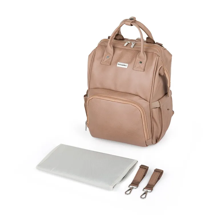 Petite&Mars, Jaspe, plecak do wózka, camel beige