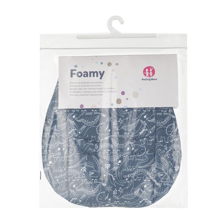 Petite&Mars, Lama, wkładka do wózka, dwustronna, foamy blue