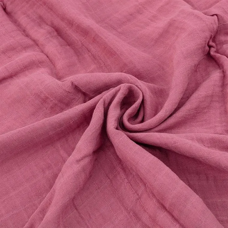 Petite&Mars, Misty, zestaw otulaczy z muślinu bambusowego, Pink Meadow, 120-120 cm, 2 szt.