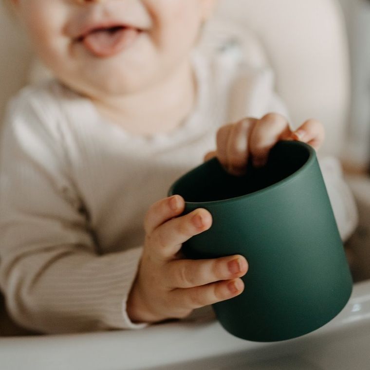 Petite&Mars, Take&Match, silikonowy kubek, Intense Ochre, 6m+