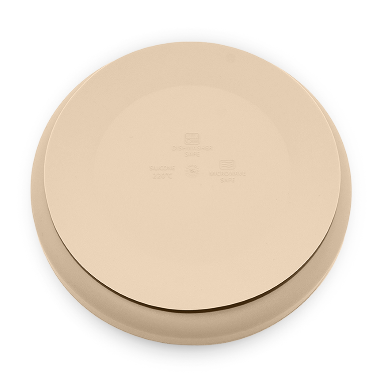 Petite&Mars, Take&Match, silikonowy talerzyk z przyssawką, Desert Sand, 6m+