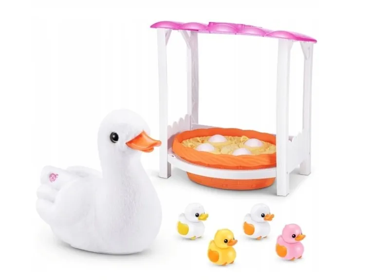 Pets Alive, Mama Kaczka i dziecko niespodzianka, pluszowa zabawka interaktywna