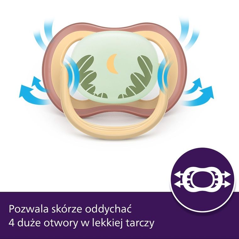 Philips Avent, smoczek ortodontyczny, 0-6 m 2 szt.