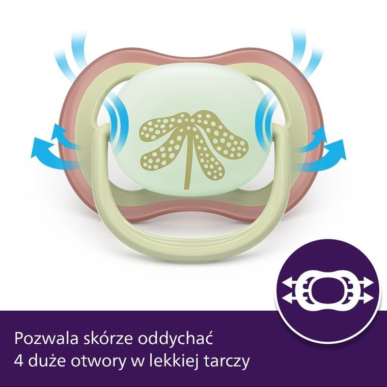 Philips Avent, Ultra Air, smoczek ortodontyczny, 6-18 m, 2 szt.