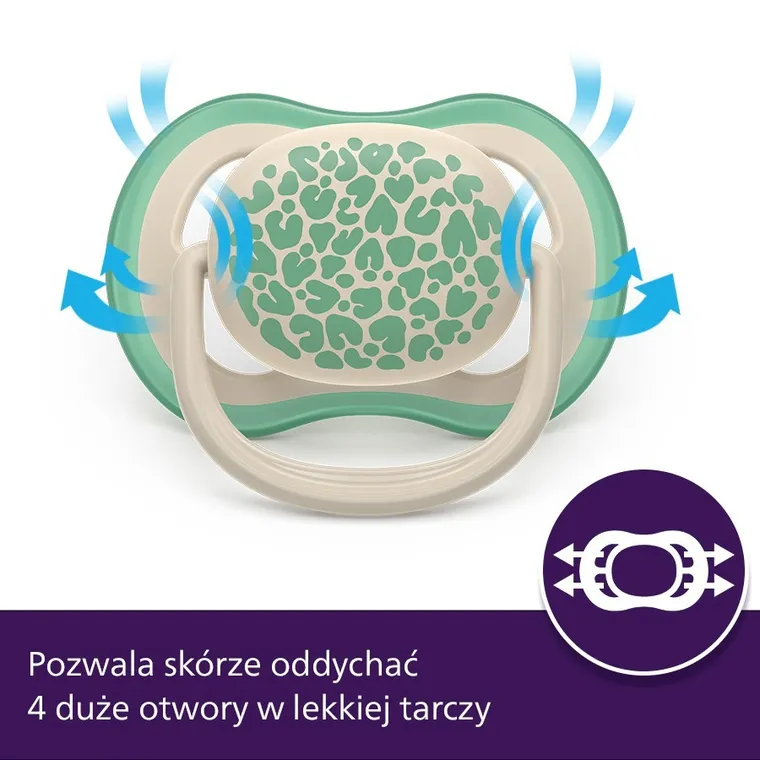 Philips Avent, Ultra Air, smoczek uspokajający, 6-18 m, 2 szt.