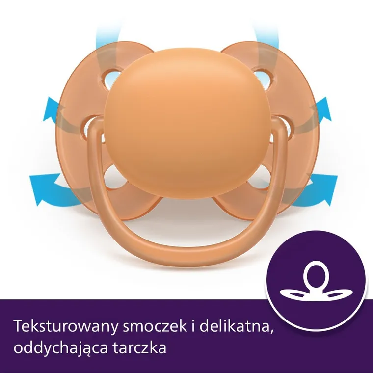 Philips Avent, Ultra Soft, smoczek ortodontyczny, 18 m+, 2 szt.