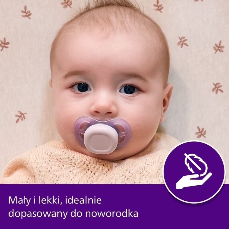 Philips Avent, Ultra Start, smoczek ortodontyczny, 0-2 m, 2 szt.