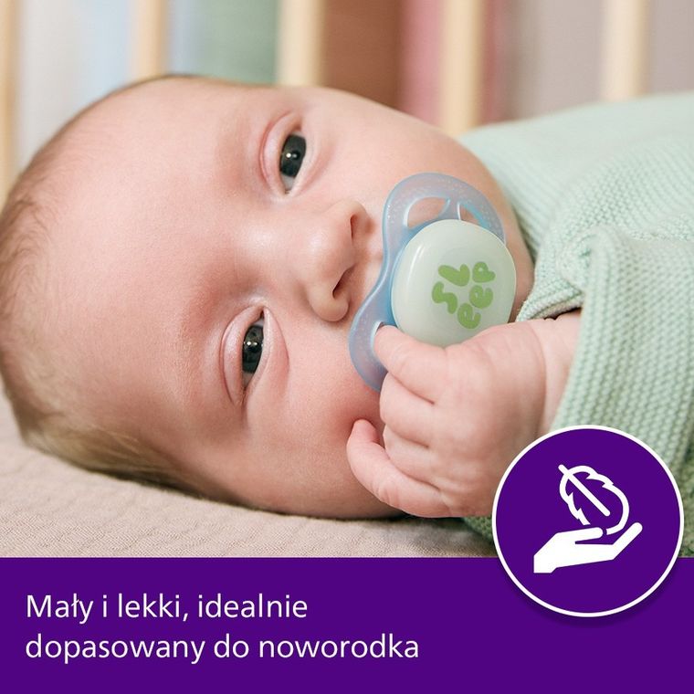 Philips Avent, Ultra Start, smoczek ortodontyczny, 0-2 m, 2 szt.