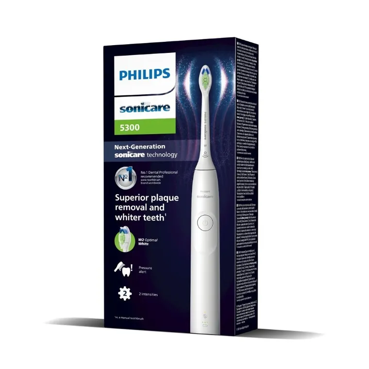 Philips, Sonicare 5300, szczoteczka soniczna, biała, HX7108/01