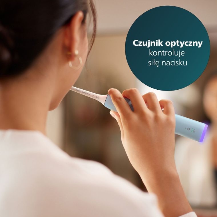 Philips, Sonicare 6100, szczoteczka soniczna, niebieska, HX7406/01