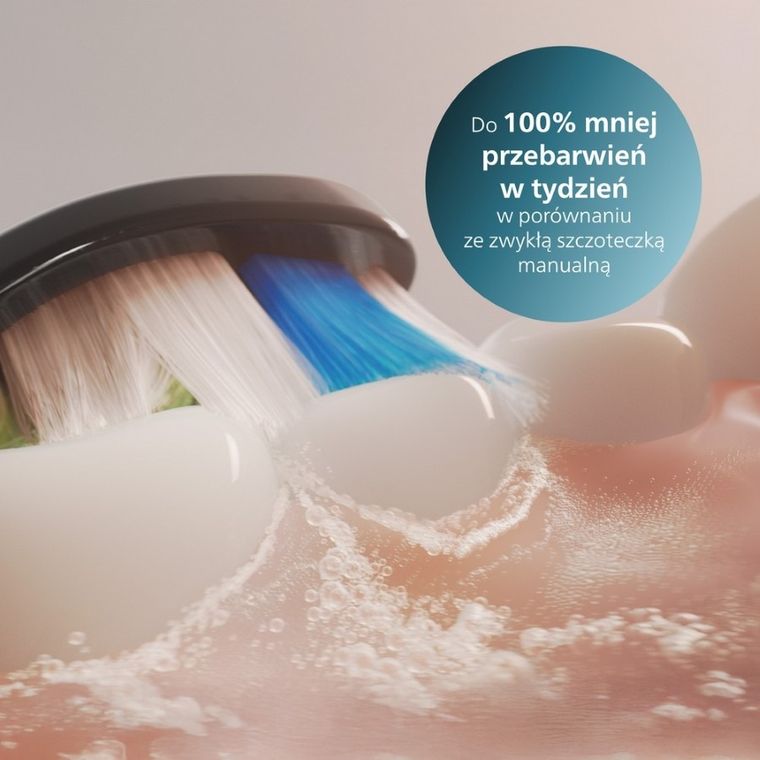 Philips, Sonicare, Optimal White Standard, końcówki do szczoteczki, czarne, 4 szt., HX6064/88