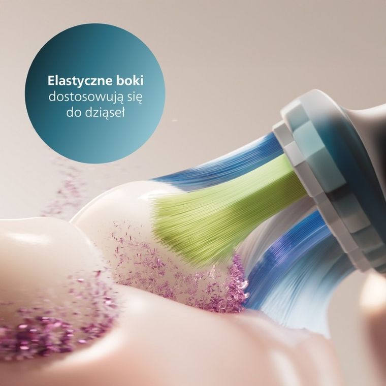 Philips, Sonicare, Premium Plaque Defence C3, końcówki do szczoteczki, czarne, 4 szt., HX9044/88