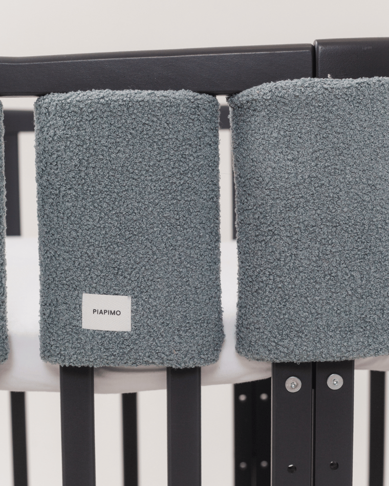 Piapimo, Teddy, ochraniacze modułowe na łóżeczko, szałwia, 4 szt.