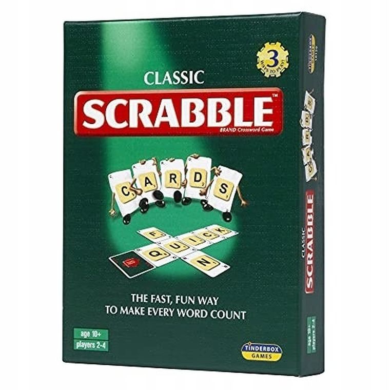 Piatnik, Scrabble, wersja angielska, gra karciana