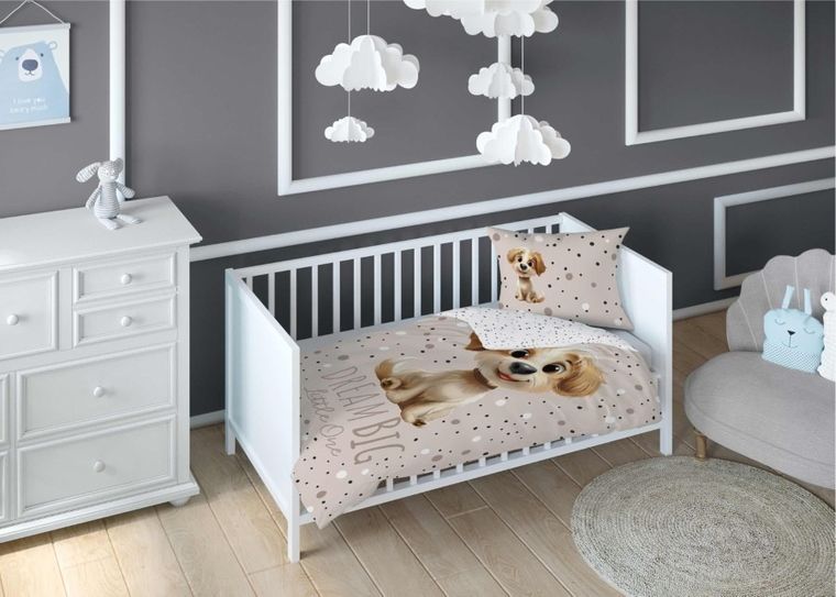 Piesek, 2-częściowy komplet pościeli dziecięcej, 90-120 cm