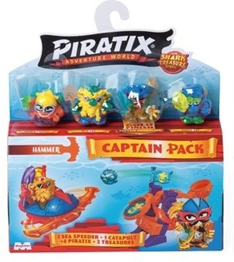 Piratix, Shark Treasure, Captain Pack, zestaw z figurką, 1 szt.