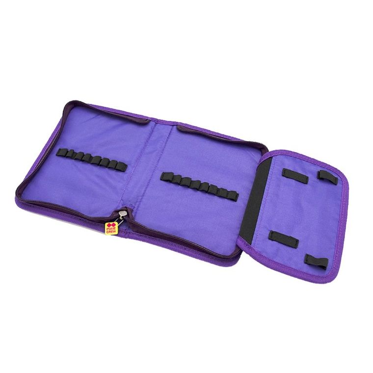 Pixie Crew, Alfabet, piórnik jednokomorowy, purpurowy panel