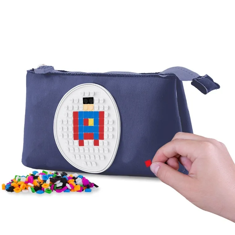 Pixie Crew, neoprenowy piórnik, saszetka, panel świecący w ciemności, granatowy