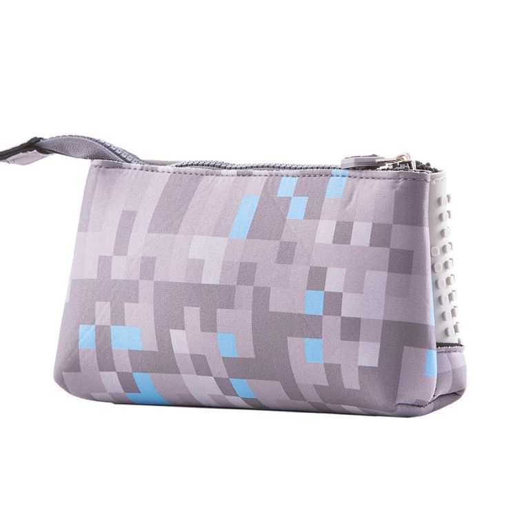 Pixie Crew, piórnik, saszetka, szaro-niebieska