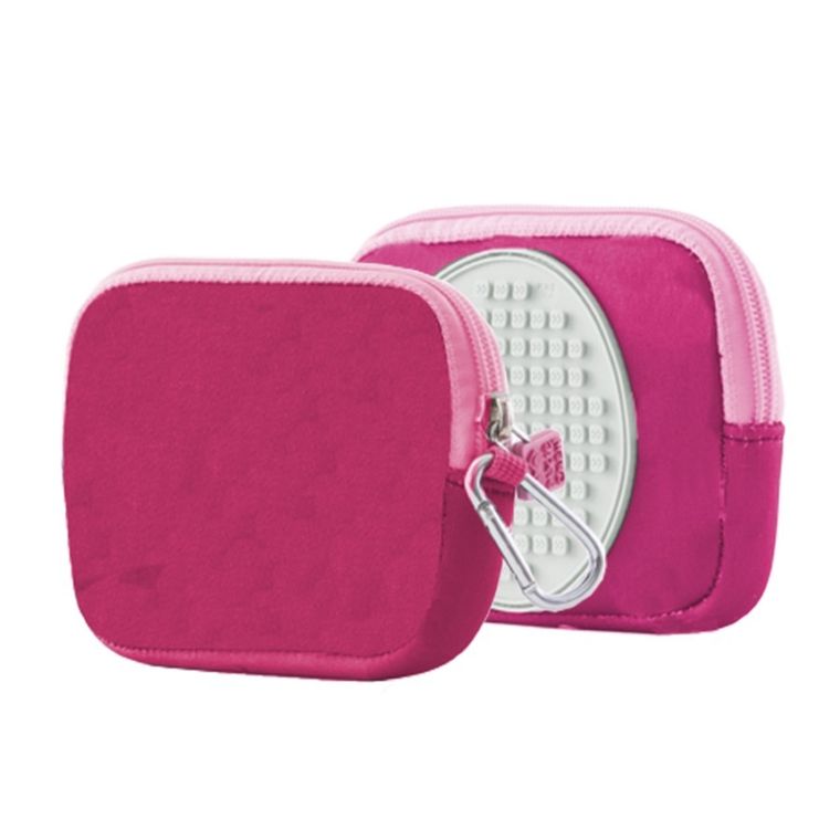 Pixie Crew, saszetka, kosmetyczka, purpurowa, panel świecący w ciemności