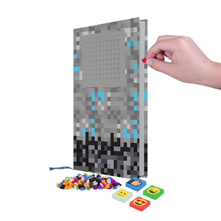 Pixie Crew, zeszyt A5, w linię, kratka, szary panel, 1 szt.